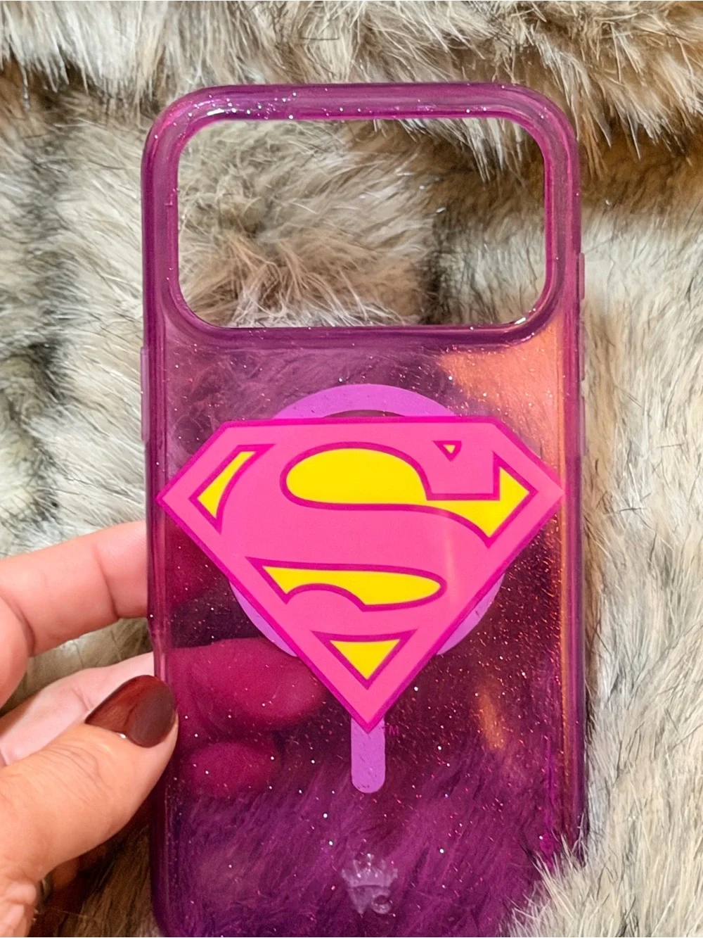 with Supergirl Figurine magsafe grip